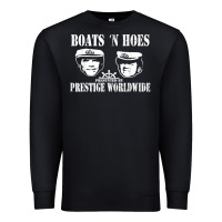 Black boats n hoes funny meme t shirt Premium Sweatshirt - linhVisuals