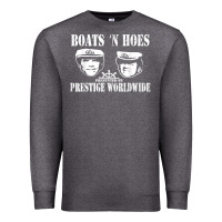 Charcoal Heather boats n hoes funny meme t shirt Premium Sweatshirt - linhVisuals