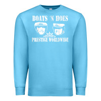 Ocean Blue boats n hoes funny meme t shirt Premium Sweatshirt - linhVisuals