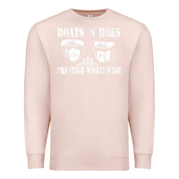 Pale Pink boats n hoes funny meme t shirt Premium Sweatshirt - linhVisuals
