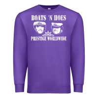 Purple boats n hoes funny meme t shirt Premium Sweatshirt - linhVisuals