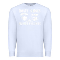 White boats n hoes funny meme t shirt Premium Sweatshirt - linhVisuals
