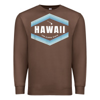 Chestnut hawaii the aloha state   aloha hawaiian from the islands!! t shirt Premium Sweatshirt - linhVisuals