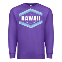 Purple hawaii the aloha state   aloha hawaiian from the islands!! t shirt Premium Sweatshirt - linhVisuals
