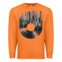 Carrot vinyl record cityscape Premium Sweatshirt - linhVisuals