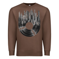 Chestnut vinyl record cityscape Premium Sweatshirt - linhVisuals