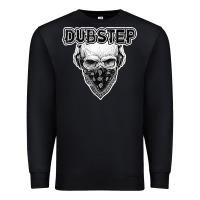 Black dubstep shirt   electronic music lover gift for men  women Premium Sweatshirt - linhVisuals