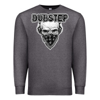 Charcoal Heather dubstep shirt   electronic music lover gift for men  women Premium Sweatshirt - linhVisuals