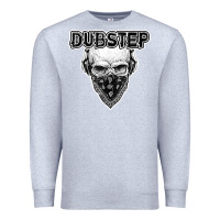 Heather Grey dubstep shirt   electronic music lover gift for men  women Premium Sweatshirt - linhVisuals