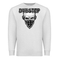 Oatmeal Heather dubstep shirt   electronic music lover gift for men  women Premium Sweatshirt - linhVisuals