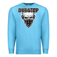 Ocean Blue dubstep shirt   electronic music lover gift for men  women Premium Sweatshirt - linhVisuals