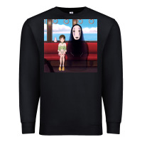 Black spirited away (3) Premium Sweatshirt - linhVisuals