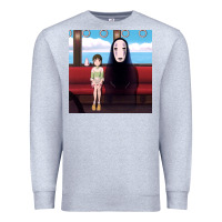 Heather Grey spirited away (3) Premium Sweatshirt - linhVisuals