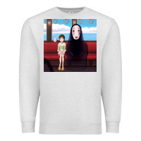 Oatmeal Heather spirited away (3) Premium Sweatshirt - linhVisuals
