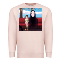 Pale Pink spirited away (3) Premium Sweatshirt - linhVisuals
