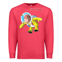 Cardinal curious george happy astronaut portrait t shirt Premium Sweatshirt - linhVisuals