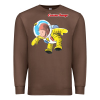 Chestnut curious george happy astronaut portrait t shirt Premium Sweatshirt - linhVisuals