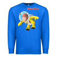 True Royal curious george happy astronaut portrait t shirt Premium Sweatshirt - linhVisuals