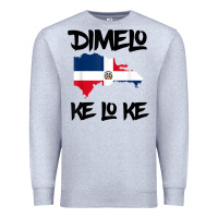 Heather Grey dimelo ke lo ke dominican republic shirt for men woman kids t shirt Premium Sweatshirt - linhVisuals
