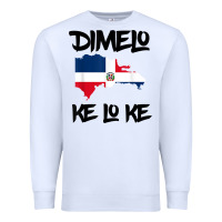White dimelo ke lo ke dominican republic shirt for men woman kids t shirt Premium Sweatshirt - linhVisuals