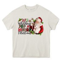 Cream we whiskey you a merry christmas Heavy Core Tee - CowGirlArtShop