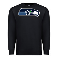 Black seattle sports Premium Sweatshirt - linhVisuals