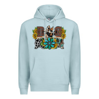 Blue Mist dog mom western Premium Hoodie - RacoonDesign