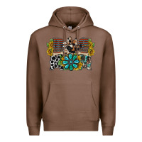 Chestnut dog mom western Premium Hoodie - RacoonDesign