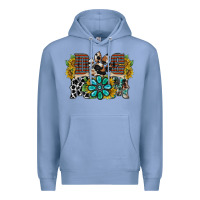 Colony Blue dog mom western Premium Hoodie - RacoonDesign