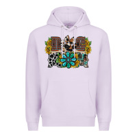 Lilac dog mom western Premium Hoodie - RacoonDesign