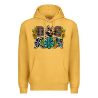 Mustard dog mom western Premium Hoodie - RacoonDesign