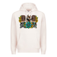 Pale Pink dog mom western Premium Hoodie - RacoonDesign