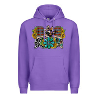 Purple dog mom western Premium Hoodie - RacoonDesign