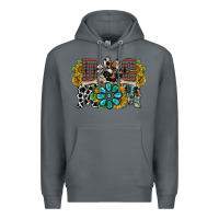 Rock dog mom western Premium Hoodie - RacoonDesign
