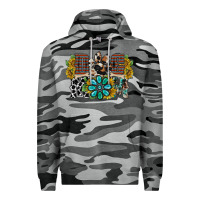 Slate Camo dog mom western Premium Hoodie - RacoonDesign