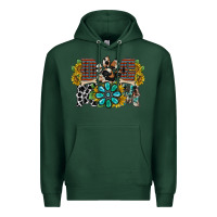 Sports Green dog mom western Premium Hoodie - RacoonDesign