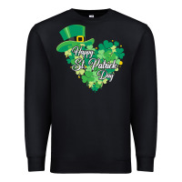 Black happy st patricks day funny irish Premium Sweatshirt - linhVisuals