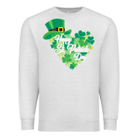Oatmeal Heather happy st patricks day funny irish Premium Sweatshirt - linhVisuals