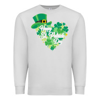 Dove Grey happy st patricks day funny irish Premium Sweatshirt - linhVisuals