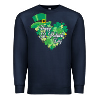 Navy happy st patricks day funny irish Premium Sweatshirt - linhVisuals