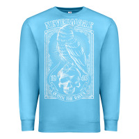 Ocean Blue edgar allen poe the raven nevermore t shirt Premium Sweatshirt - linhVisuals