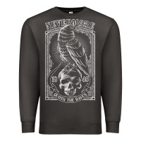 Smoke edgar allen poe the raven nevermore t shirt Premium Sweatshirt - linhVisuals