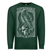 Sports Green edgar allen poe the raven nevermore t shirt Premium Sweatshirt - linhVisuals