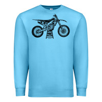 Ocean Blue YZ450F Eli Tomac Motorcycles Premium Sweatshirt - linhVisuals