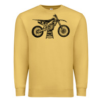 Antique Gold YZ450F Eli Tomac Motorcycles Premium Sweatshirt - linhVisuals