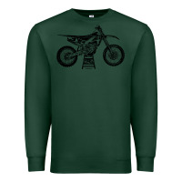 Sports Green YZ450F Eli Tomac Motorcycles Premium Sweatshirt - linhVisuals