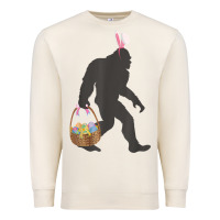 Sandshell funny bigfoot easter design with easter basket and bigfoot t shirt Premium Sweatshirt - linhVisuals