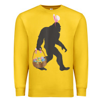 Lemon funny bigfoot easter design with easter basket and bigfoot t shirt Premium Sweatshirt - linhVisuals