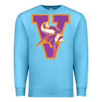Ocean Blue missouri valley college vikings vectorized Premium Sweatshirt - linhVisuals
