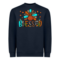 Navy blessed turkey Heavyweight Sweatshirt - JahusDesignShop